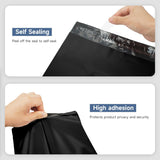 10x13 Poly Mailers, Self Sealing Mailing Envelopes, Multipurpose Bags - 100pcs - Black