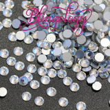 Northern Light Glass Round Flat Back Loose Rhinestones