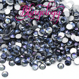 Ghost Purple Glass Round Flat Back Loose Rhinestones