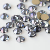Ghost Purple Glass Round Flat Back Loose Rhinestones
