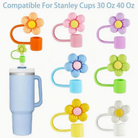 NEW Stanley Straw Topper - Flower (Pick Your Color)