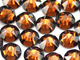 Smoked Topaz Resin Round Flat Back Loose Rhinestones