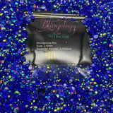 Sapphire AB Transparent Jelly Resin Round Flat Back Loose Rhinestones