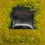 Citrine AB Transparent Jelly Resin Round Flat Back Loose Rhinestones