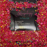 Fuchsia AB Transparent Jelly Resin Round Flat Back Loose Rhinestones