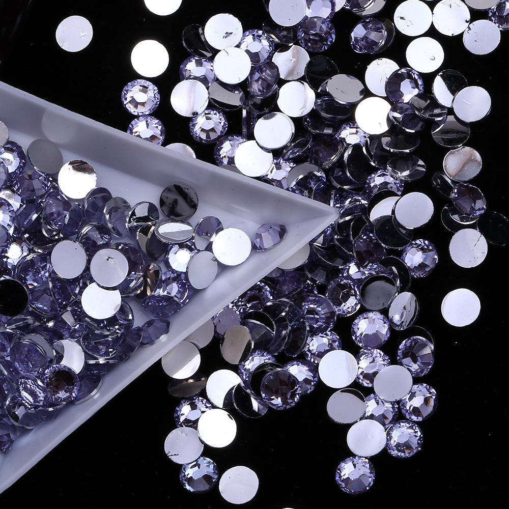 Tanzanite Resin Round Flat Back Loose Rhinestones