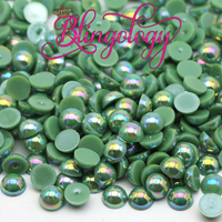 Wintergreen AB Pearls Resin Round Flat Back Loose Pearls