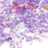 2-10mm Mixed Pearls & Rhinestones Round Flat Back Loose Pearls #121 - 2000pcs