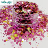 Mauve-u-lous Mixed Chunky Glitter, Polyester Glitter for Tumblers Nail Art Bling Shoes - 1oz/30g