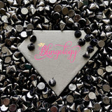 100 Piece (10 x 10mm) Black Plastic Cone Shape Stud Spike Beads Rock Punk DIY Phone Decoration