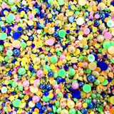 2-10mm Mixed Pearls and Rhinestones Resin Round Flat Back Loose Pearls #12 - 2000pcs
