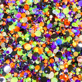 2-6mm Mixed Halloween Jelly Round Flat Back Loose Rhinestones #36 - 5000pcs