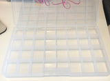 Bling Rhinestones and Pearls Organizer Box Organizing Tray Acrylic Box - 32 Compartments