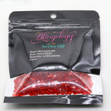 Medium Siam Transparent Jelly Resin Round Flat Back Loose Rhinestones