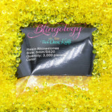 Citrine Transparent Jelly Resin Round Flat Back Loose Rhinestones