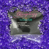 Purple Transparent Jelly Resin Round Flat Back Loose Rhinestones