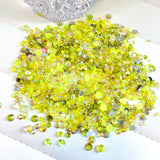 2-6mm Mixed Yellow, Citrine Resin Jelly Round Flat Back Loose Rhinestones #57 - 5000pcs