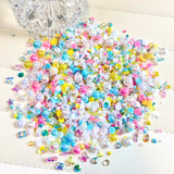 2-10mm Mixed Pearls & Rhinestones Round Flat Back Loose Pearls #120 - 2000pcs