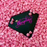 Live: $1 Pack - 100 Piece (10 x 10mm) Light Pink Plastic Cone Shape Stud Spike Beads Rock Punk DIY Phone Decoration