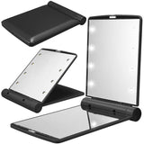 LED Compact Mirrors, Light Up Hard Plastic Makeup Mirrors