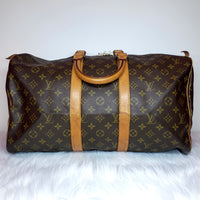 Louis Vuitton Keepall Bandouliere 45 Monogram Canvas Duffle Bag