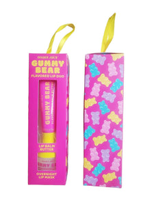 NIB Trader Joe’s Gummy Bear Flavored Lip Duo Set - Lip Balm Butter & Overnight Lip Mask