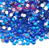 Capri AB Glass Round Flat Back Loose Rhinestones