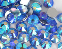SS6-SS30/2-6mm Light Sapphire AB Glass Round Flat Back Rhinestones Mixed Set - 1440pcs