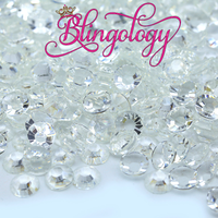Clear Transparent Jelly Resin Round Flat Back Loose Rhinestones