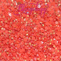 Hyacinth AB Jelly Resin Round Flat Back Loose Rhinestones