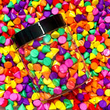 100 Piece (10 x 10mm) Rainbow Mix Plastic Cone Shape Stud Spike Beads Rock Punk DIY Phone Decoration