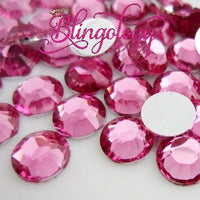 Light Rose Resin Round Flat Back Loose Rhinestones