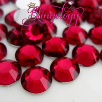Rose Resin Round Flat Back Loose Rhinestones