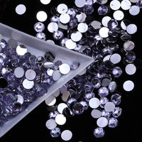 Tanzanite Resin Round Flat Back Loose Rhinestones **DISCONTINUE**