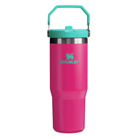 *LIMITED EDITION* Stanley 30 oz. Iceflow Flip Straw Tumbler - HEAT WAVE PASSION PINK