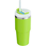 NEW Stanley 14 oz. Quencher H2.0 FlowState Tumbler - HEAT WAVE BRIGHT LIME