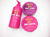 Trader Joe’s Brazil Nut 3pc Set Body Butter, Scrub & Wash *BUNDLE*