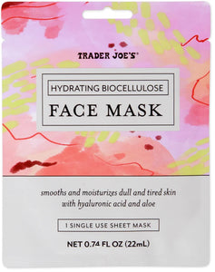 Trader Joe's Hydrating Biocellulose Face Mask .74 fl. oz.