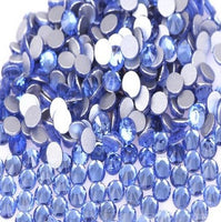 Light Blue Crystal Clear Glass Rhinestones - SS34, 288 pieces - 7mm Flatback, Round, Loose Bling - TheDecoKraft - 1