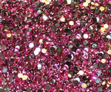 Rose Pink Glass Rhinestones - SS6, 1440 pieces - 2mm Flatback, Round, Loose Bling (TDK-GR1312) - TheDecoKraft - 2