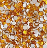 Topaz Dark Golden Yellow Crystal Glass Rhinestones - SS20, 1440 pieces - 5mm Flatback, Round, Loose Bling (TDK-GR1334) - TheDecoKraft