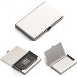 Stainless Steel Silver Aluminum Business ID Credit Card Holder Case Cover DIY Decoden (TDK-CF1089) - TheDecoKraft - 3
