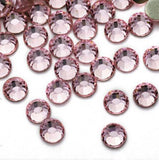 2-6mm Mixed Light Pink Resin Round Flat Back Loose Rhinestones  - 5000pcs
