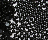 6mm Black Flatback Half Round Pearls - BULK 5,000 pieces - Loose, Bling, Nail Art, Decoden TDK-P005.1 - TheDecoKraft - 1