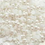 5mm White Flatback Half Round Pearls - BULK 5,000 pieces - Loose, Bling, Nail Art, Decoden TDK-P013.2 - TheDecoKraft - 1