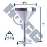 Stainless Steel Martini Tumbler 8 oz with Sliding Lid