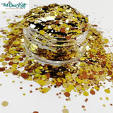 Chunky12 Mixed Chunky Glitter, Polyester Glitter for Tumblers Nail Art Bling Shoes - 1oz/30g