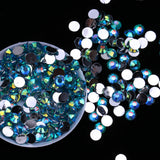 Live - 3mm Aqua AB Resin Round Flat Back Loose Rhinestones 10k pcs