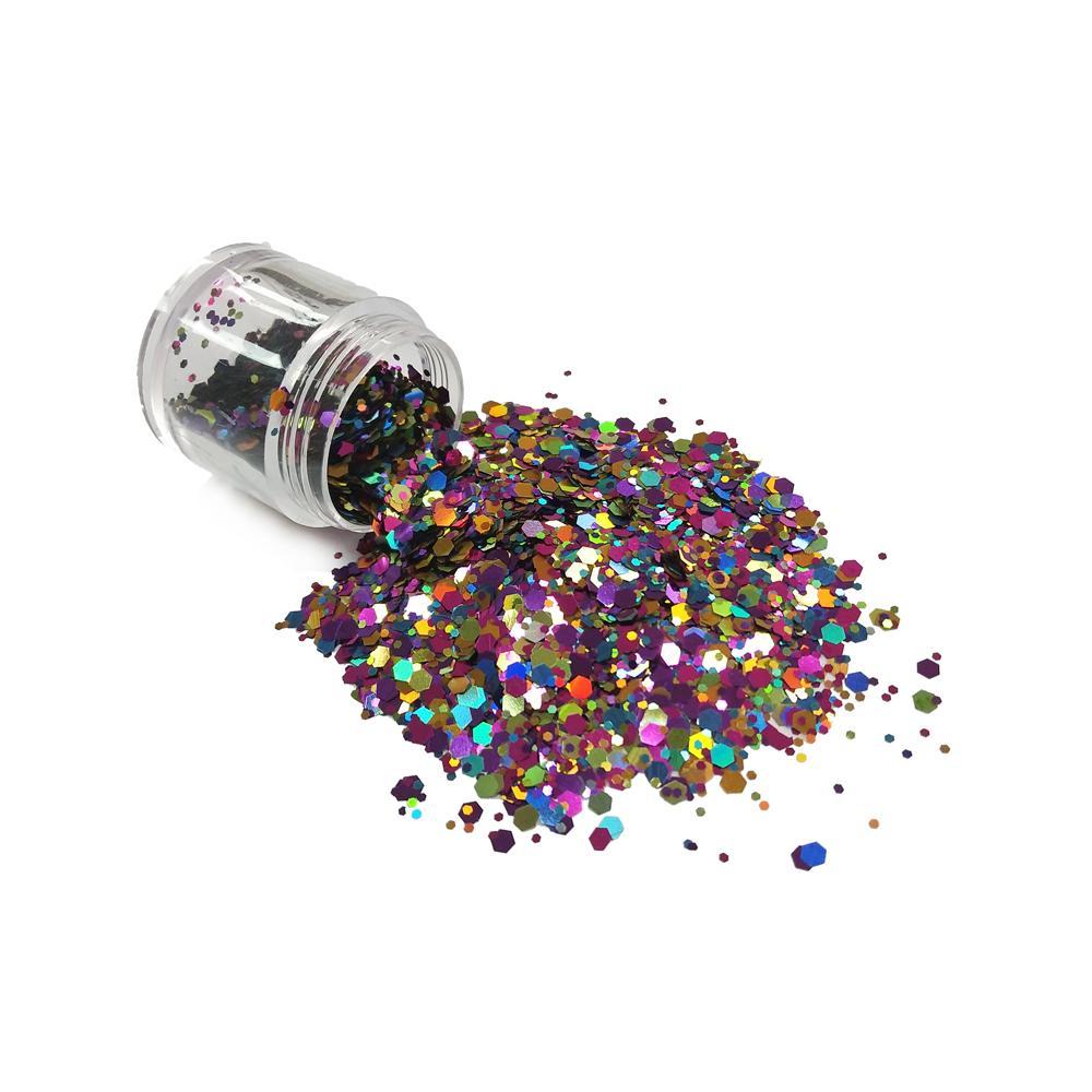 Chunky59 Chunky Polyester Mixed  Glitter for Tumblers Nail Art Bling Shoes - 1oz/30g