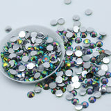 3mm Black Diamond Gray AB Resin Round Flat Back Loose Rhinestones